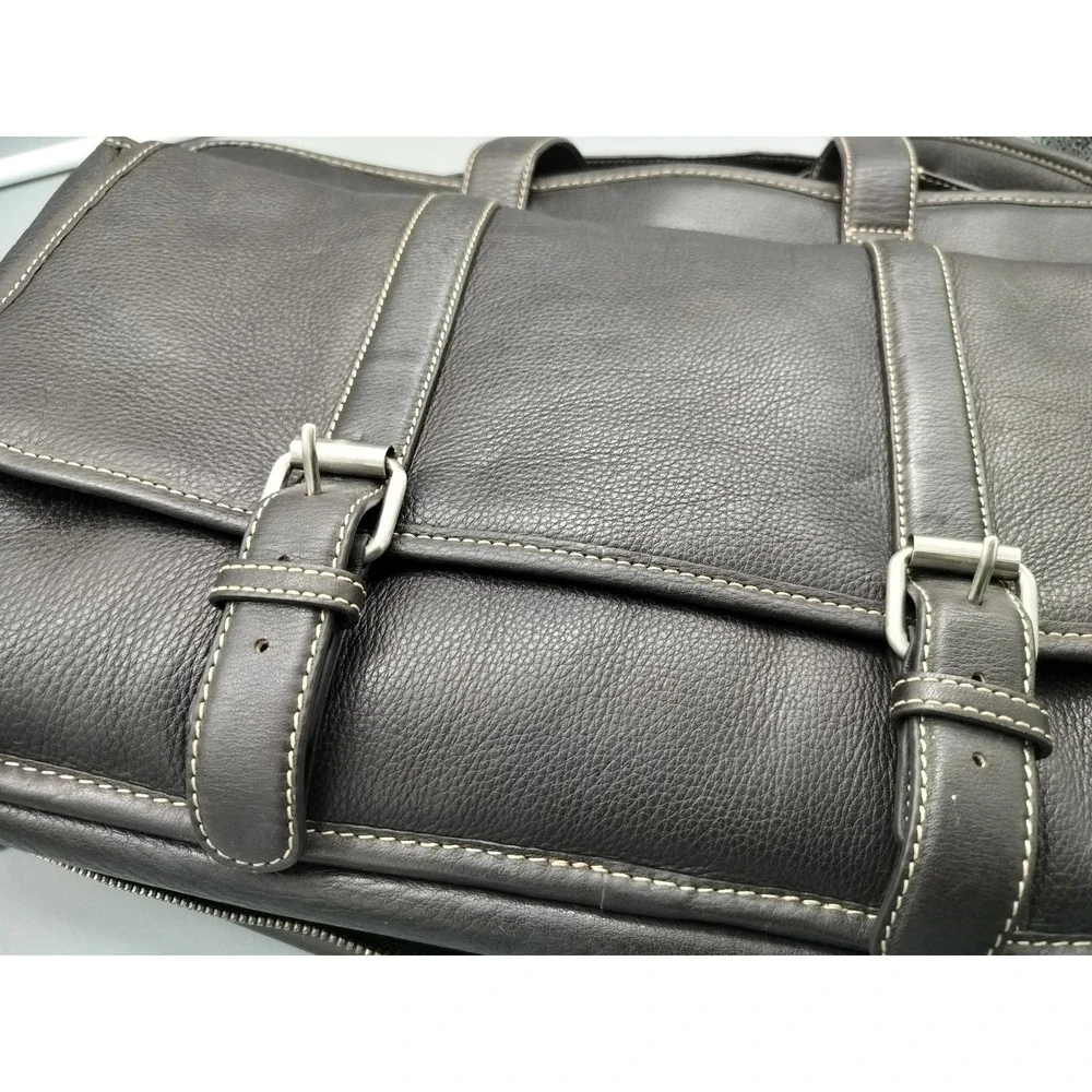 Levenger Brown Leather Briefcase